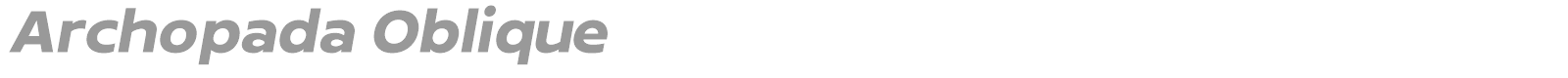 Archopada font preview